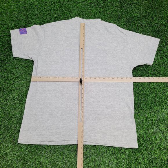 Vintage 90s Champion NYSP Shirt L/XL 22x28 Gray Spellout USA - Picture 3 of 12